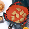 Olla de silicona para freidora de aire de 8 pulgadas - Revestimiento reutilizable apto para alimentos
