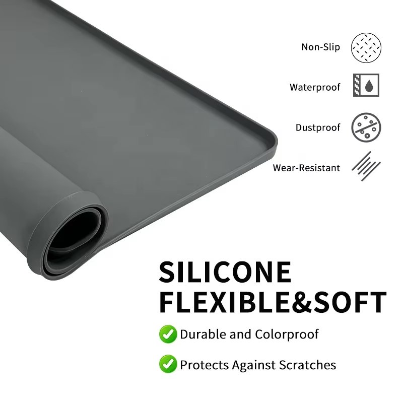 Tapis de couverture sup&eacute;rieur imperm&eacute;able avec Logo personnalis&eacute;, tapis de protection sup&eacute;rieur antid&eacute;rapant pour lave-linge et s&egrave;che-linge, tapis en Silicone