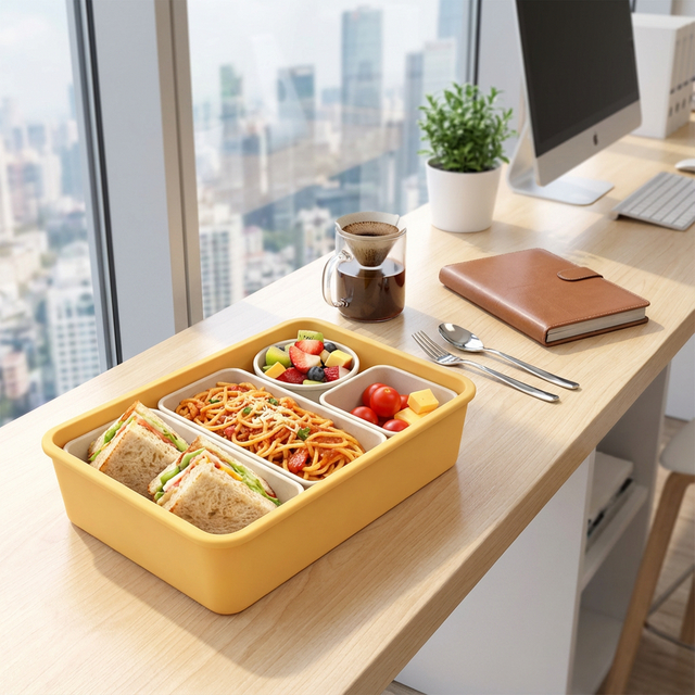El silic&oacute;n BPA de la categor&iacute;a alimenticia del fabricante libera la caja durable port&aacute;til adulta de Bento de la oficina de la fiambrera