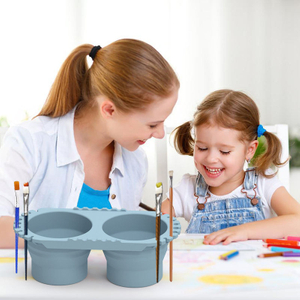 Limpiador de enjuague taza de silicona cubo al aire libre taza plegable limpieza herramientas de pintura