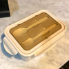 Wellfine Bo&icirc;te &agrave; d&eacute;jeuner Bento divis&eacute;e pour enfants, 3 compartiments, conteneurs &agrave; d&eacute;jeuner faciles &agrave; ouvrir pour l'&eacute;cole, pour filles et gar&ccedil;ons