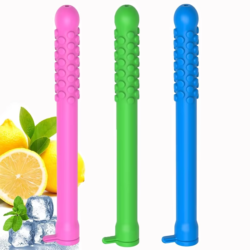 B&acirc;ton d'haleine d'huile essentielle &agrave; croquer, reniflard &agrave; croquer, aide Portable pour arr&ecirc;ter de fumer avec de la menthe poivr&eacute;e pour l'aromath&eacute;rapie