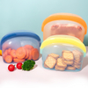 도매 BPA 무료 친환경 주방 신선 유지 누출 방지 재사용 가능한 저장 용기 실리콘 식품 저장 가방