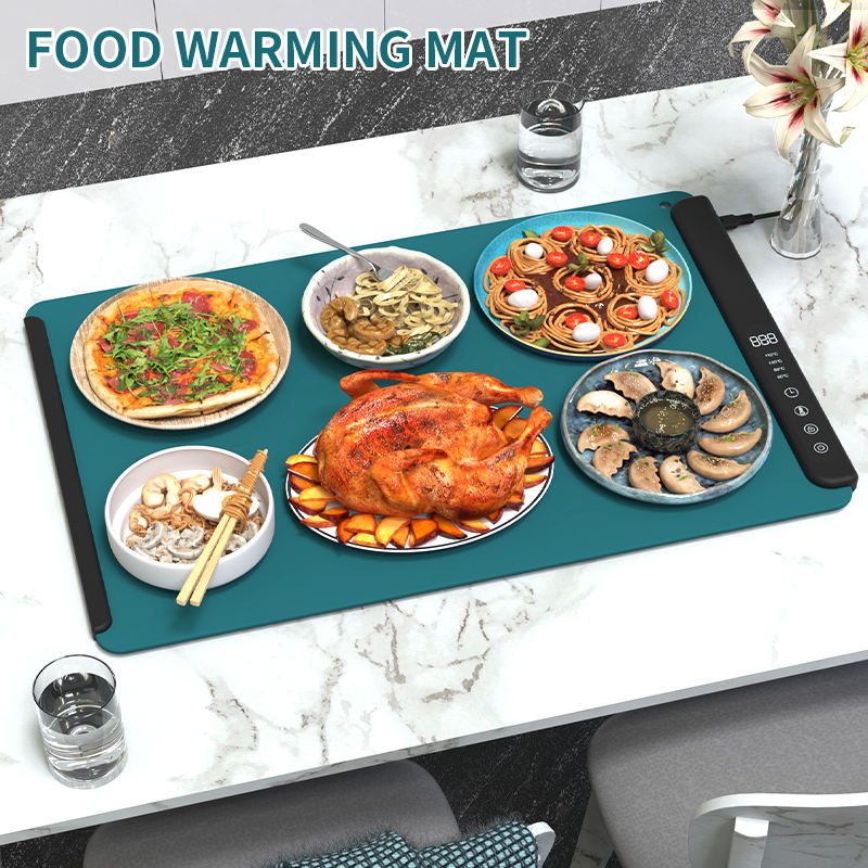 Plateau chauffant &eacute;lectronique Portable pour aliments, rev&ecirc;tement &eacute;tanche, tapis chauffant, tapis chauffant pour aliments, tendance 2026
