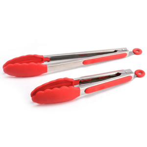 Pinces &agrave; glace en silicone platine de 9 pouces et 12 pouces, pinces &agrave; barbecue, pinces alimentaires