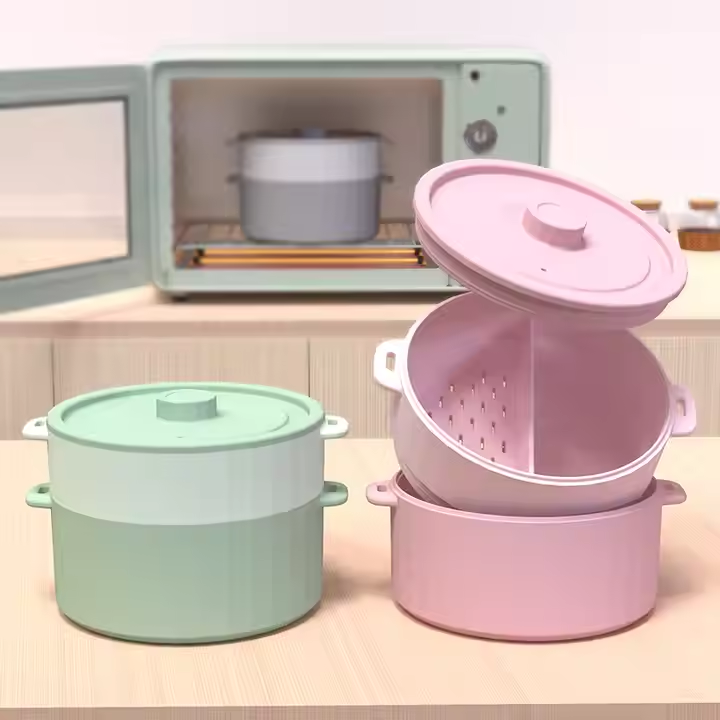Wellfne 新着電子レンジ食品保存容器ポテトクッカー怠惰な電子レンジポテトスチーマー
