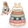 비 유독한 아기 Teether 실리콘은 Bpa 자유로운 음식 급료 씹는 실리콘 아기 Teether를 가지고 놀