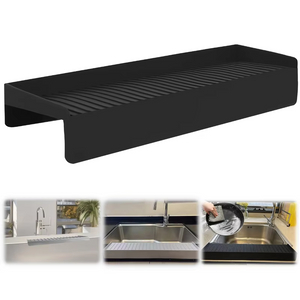 Tapis de vidange d'&eacute;vier en Silicone &eacute;tanche personnalis&eacute;, tapis de vidange de protection de robinet pour &eacute;vier de cuisine