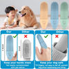 Cepillo de dientes de silicona de grado alimenticio para perros, herramienta de cepillado de dientes para mascotas 360, cepillo de dientes para limpieza de dientes de perros y gatos
