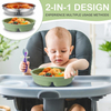 Nouveaut&eacute;s 304 couvercle en Silicone en acier inoxydable bol d'alimentation pour b&eacute;b&eacute; bol pour enfants bol pour enfants en acier inoxydable color&eacute; de qualit&eacute; alimentaire
