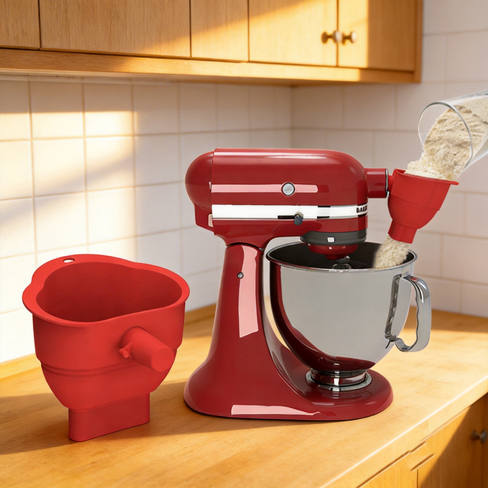 Entonnoir &agrave; farine pour m&eacute;langeur auxiliaire, nouvel arrivage, adapt&eacute; au m&eacute;langeur &agrave; t&ecirc;te inclinable de 4.5 &agrave; 5 Qt