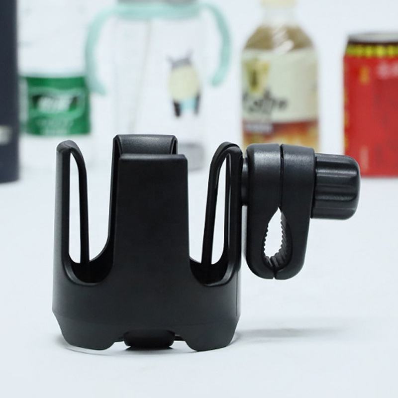 Wellfine 新ユニバーサルベビーカーベビーカーカップホルダーベビーカー用ベビーカー散歩ラックボトルオーガナイザー 360 回転可能なカップホルダー
