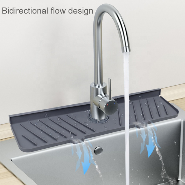 Alfombrilla de silicona para grifo de fregadero - Colector de agua para cocina