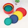 Bo&icirc;te &agrave; d&eacute;jeuner pliante ronde en Silicone de qualit&eacute; alimentaire, r&eacute;sistante aux hautes temp&eacute;ratures, bo&icirc;te &agrave; Bento Portable, offre sp&eacute;ciale