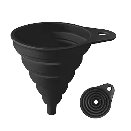 Wellfine-embudo grande plegable de silicona, herramientas de cocina, accesorios, embudos para botella de agua, transferencia de l&iacute;quidos