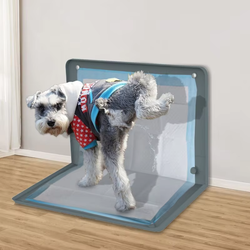 2027 新しいシリコーン壁掛け犬トイレパンおしっこパッドホルダーペット犬トイレおしっこパッドホルダー