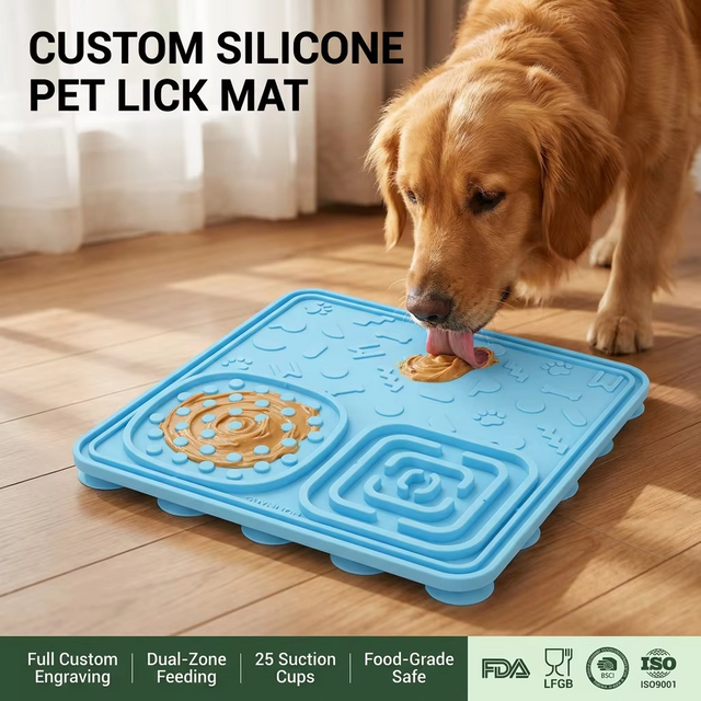 Bols &agrave; alimentation lente pour chiens, tapis &agrave; l&eacute;cher, antid&eacute;rapant, en plastique Durable, jouet interactif en Silicone, pour grands, moyens et petits chiens, vente en gros