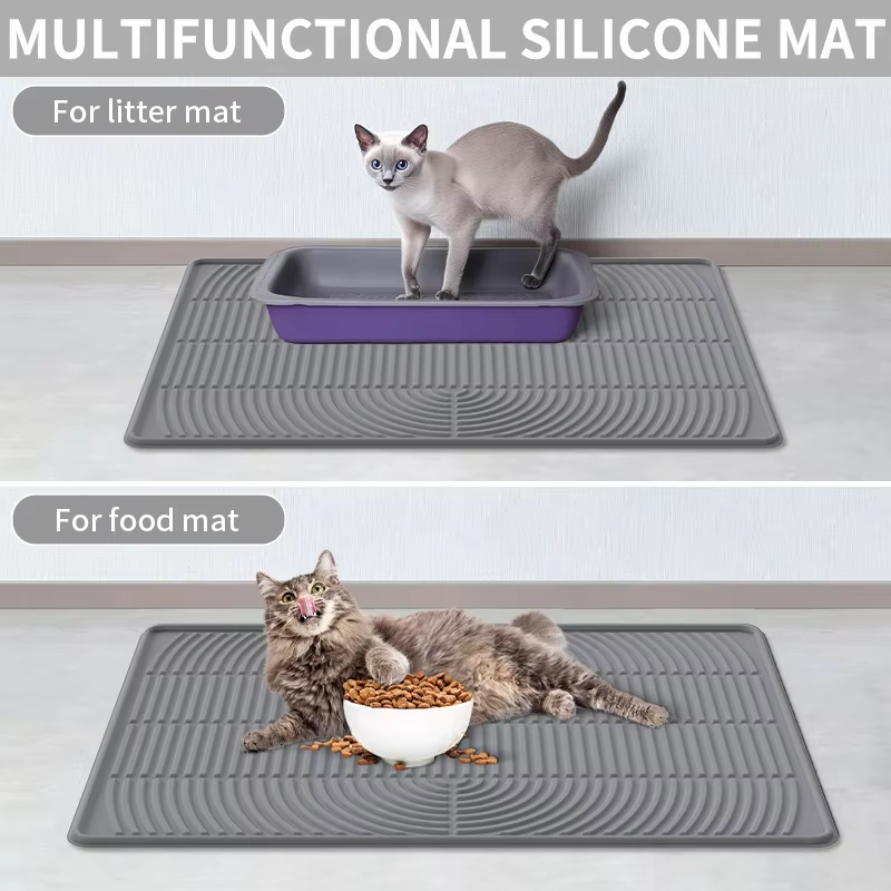 Tapis d'alimentation en boue de diatom&eacute;e pour animaux de compagnie en Silicone de premier rang tapis d'alimentation absorbant et r&eacute;sistant aux &eacute;claboussures pour chat et chien pour animaux de compagnie