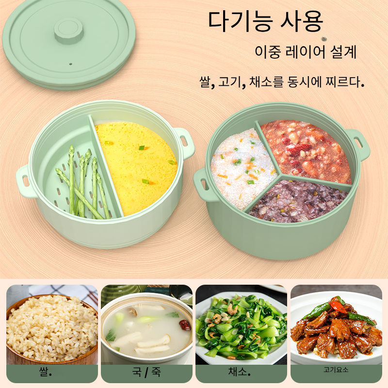 한국 실리콘 전자레인지 바구니 스팀 쿠커 오븐 안전 그릇 식품 등급 야채 김이 나는 냄비