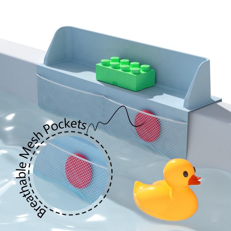 Ba&ntilde;o Ba&ntilde;era Esquina Ducha Protector contra salpicaduras &Aacute;rea de estante de juego desmontable Ba&ntilde;era Protector contra salpicaduras para ba&ntilde;era