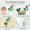 Taza de enjuague para ba&ntilde;o de beb&eacute; con certificaci&oacute;n CPC, champ&uacute; de silicona de calidad alimentaria sin l&aacute;grimas, enjuague corporal, taza con ventosa para ni&ntilde;os