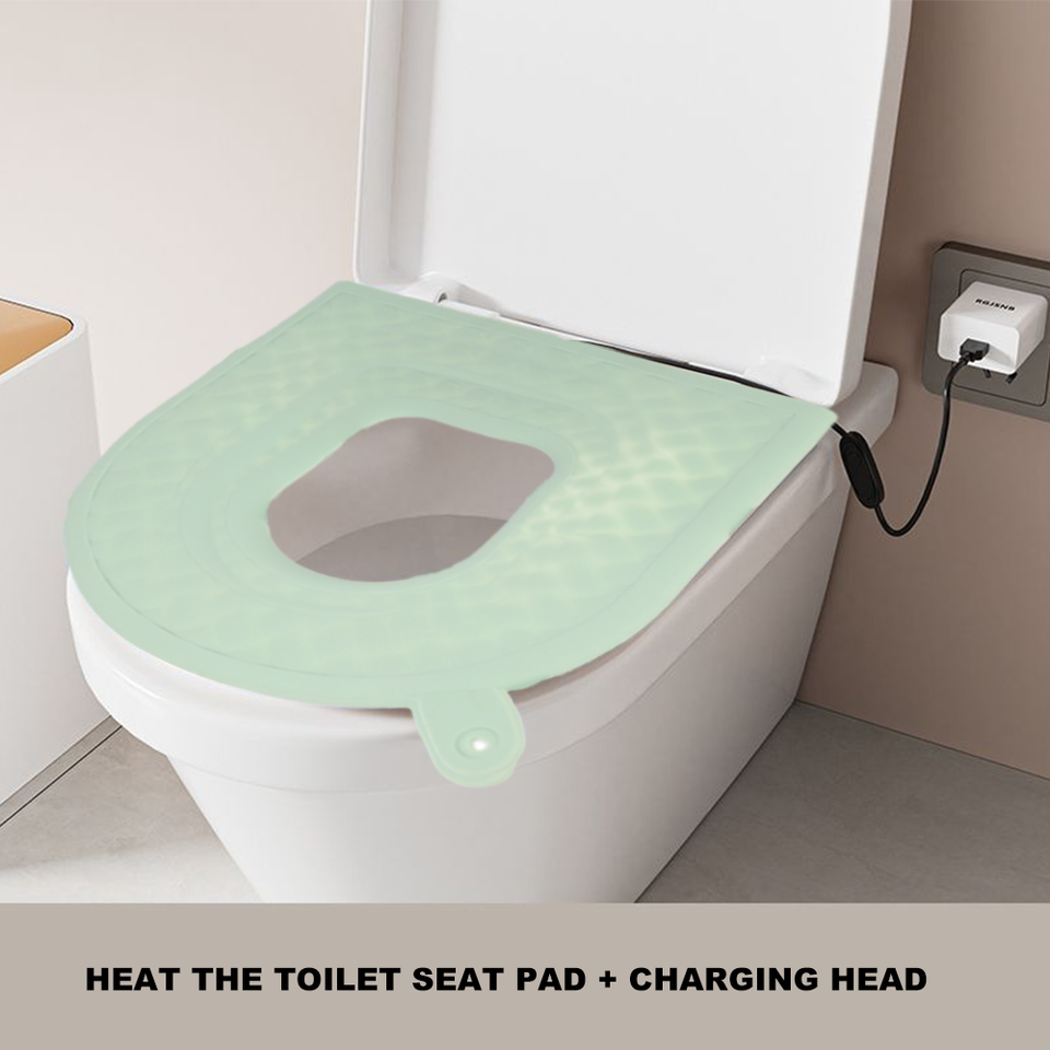 Nuevas llegadas, impermeable, ba&ntilde;o, no t&oacute;xico, coj&iacute;n de silicona para asiento de inodoro, funda de asiento de inodoro de silicona borrable para el hogar