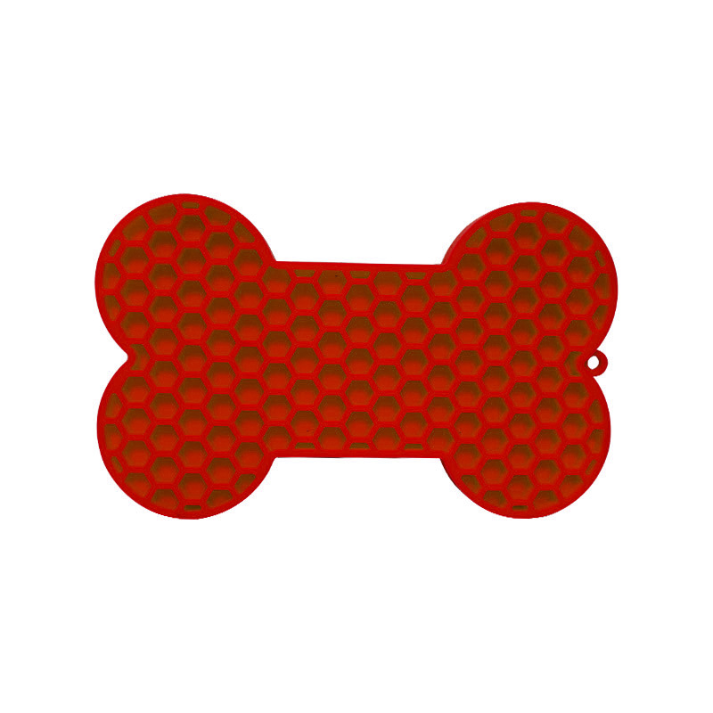 Cuenco moderno de silicona para mascotas con funci&oacute;n autom&aacute;tica, Base de succi&oacute;n de patr&oacute;n s&oacute;lido, estera para lamer lentamente, para hidrataci&oacute;n, alimentaci&oacute;n de perros y gatos