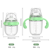 Biberons en silicone pour b&eacute;b&eacute;s – Sans BPA, pr&ecirc;ts &agrave; voyager
