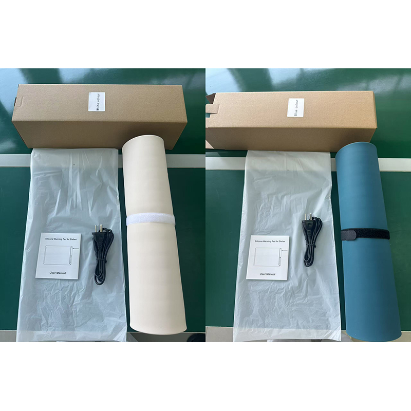 Tapis chauffant &eacute;lectrique en silicone - Plateau pliant &agrave; chauffage rapide