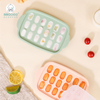 Silicoco-Molde para hacer cubitos de hielo en 3D, esferas cuadradas, bandejas de cubitos de hielo de silicona, Moldes de paleta con tapa, bandeja para congelador