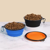 Wellfine – bol pliable en Silicone r&eacute;sistant &agrave; l'eau pour chien, mangeoire en plastique pour animaux de compagnie, nourriture pour chat, bol de voyage pliable pour chat