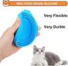 Lata de comida para mascotas 3 en 1 de silicona duradera reutilizable, contenedor de almacenamiento a prueba de fugas para gatos y perros