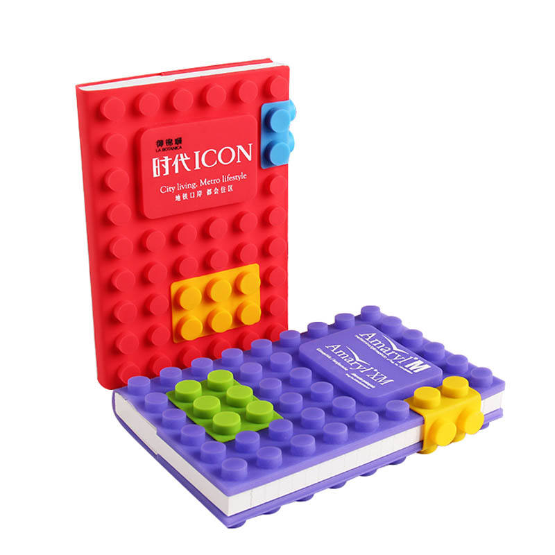Cuaderno de notas de silicona A6, diario escolar personalizado, barato, cuaderno con estera de silicona suave