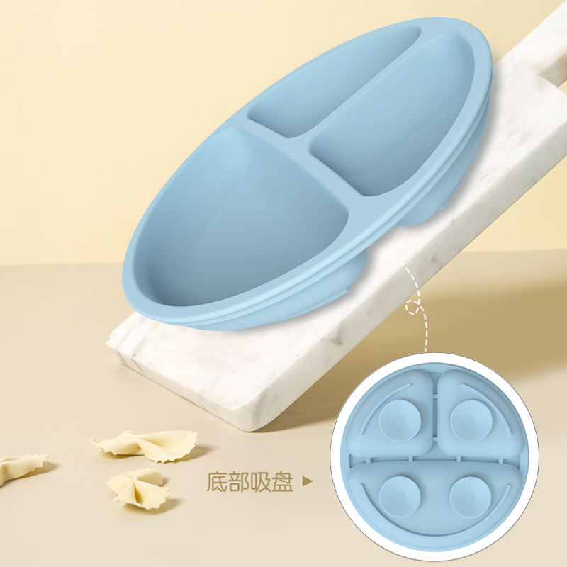 Placa de silicona sin BPA, muestra de placa de succi&oacute;n de silicona de calidad alimentaria disponible para control de calidad