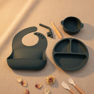 新着シリコーンベビープレート吸引付き環境に優しい Platos De Silicona Para Bebes 用赤ちゃん非毒性 Platos De Silicona