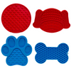 Bol moderne en Silicone pour animaux de compagnie, avec fonction automatique, Base d'aspiration &agrave; motif solide, tapis &agrave; l&eacute;chage lent pour l'hydratation de l'alimentation des chiens et des chats